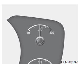 Motortemperatuurmeter (indien van toepassing)