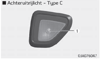 Lamp achteruitrijlicht vervangen