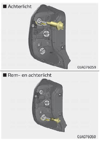 Lamp rem- en achterlicht vervangen