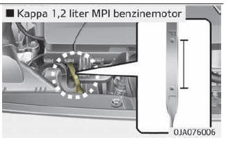 Motoroliepeil controleren