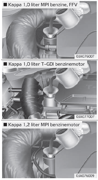 Motoroliepeil controleren