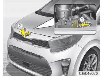 Openen van de motorkap