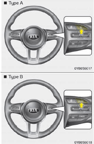 Snelheid cruise control instellen