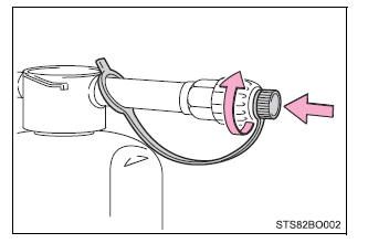 Verwijderen van de bandenreparatieset