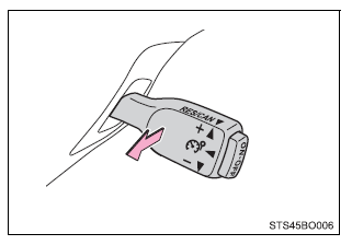 Uitschakelen en hervatten van de snelheidsbegrenzer